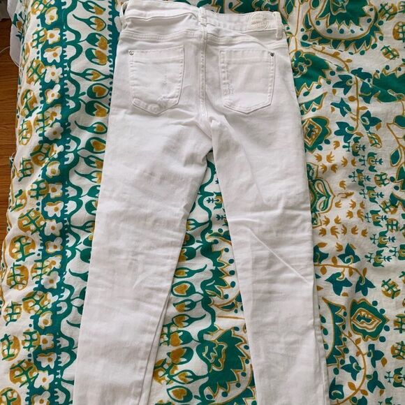 Zara White Distressed Skinny Jeans - Picture 5 of 5